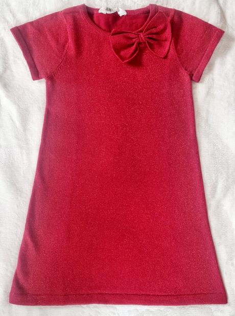 Červené šaty, h&m,122