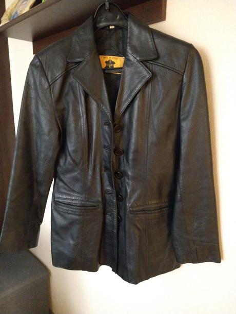 Kožené sako/kabát, s