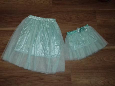 Tylové sukne mama a dcera,  cena spolu, 80 / 86 / 92 / 98 / 104