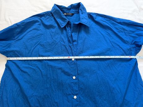 Klasická košeľa zara xxl oversize kráľovská modrá, zara,xxl