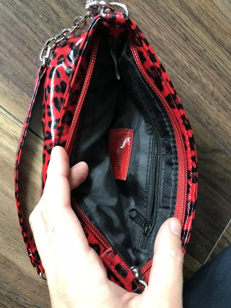 Červená mini kabelka, oriflame