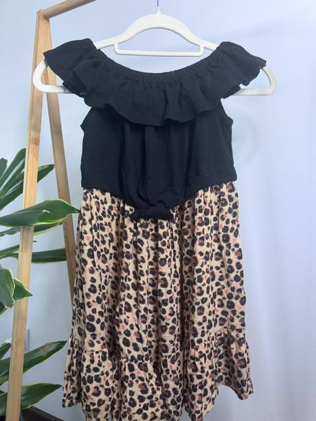 Next štýlové šaty s leopardím vzorom veľ. 116, next,116