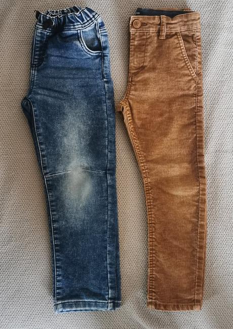 Elastické rifle kiki & koko a nohavice kiabi, kiki&koko,110