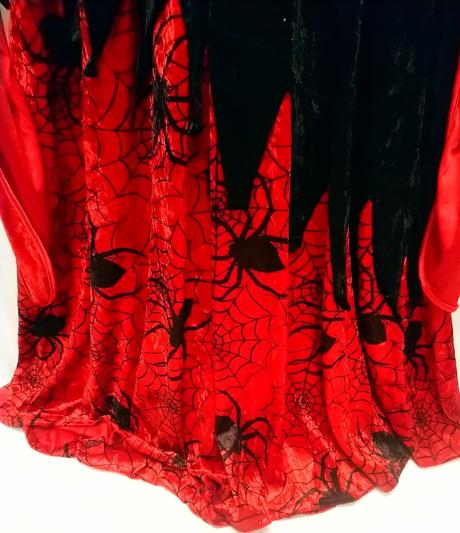 2-dielny kostým červená pavúčia žena, fries, s-m, 