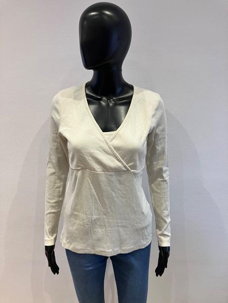 Dámske rebrované tričko (m), h&m,m