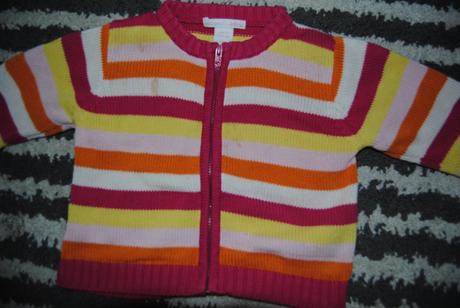 Pásikavý svetrík, h&m,74