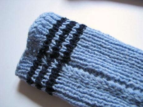 Vyššie svetlomodré štrikované ponožky, 40 / 42