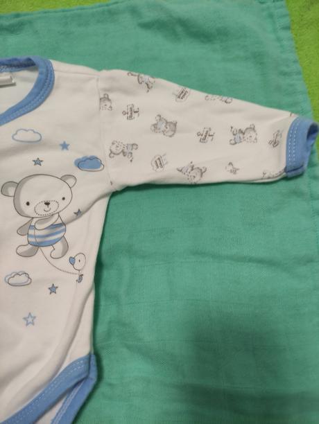 Body s polodupackami medveď 62, new baby,62