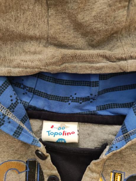 Mikina topolino veľ 128 šedá, topolino,128