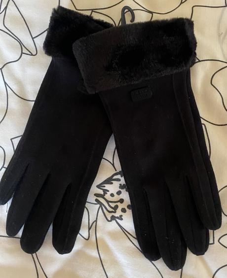 Kvalitné dámske rukavičky s kožúškom uni veľkosť, m