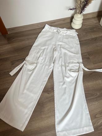 Zara satenove cargo nohavice, zara,m