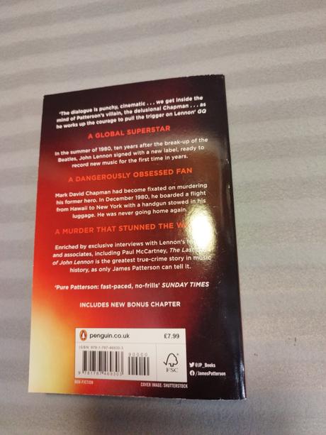 James patterson - the last days of john lennon, 