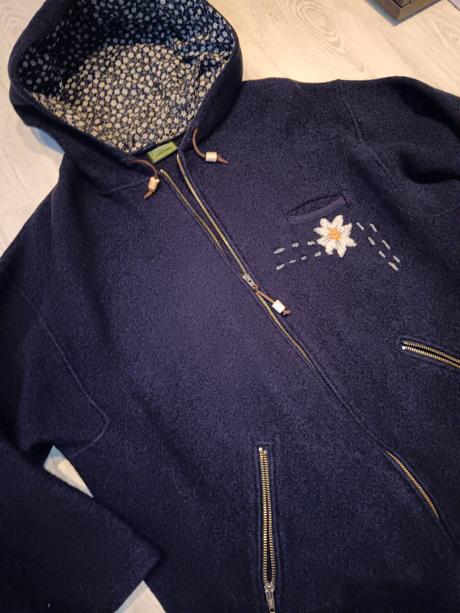 Prechodná bunda/sveter veľ. 50 modrá, 50