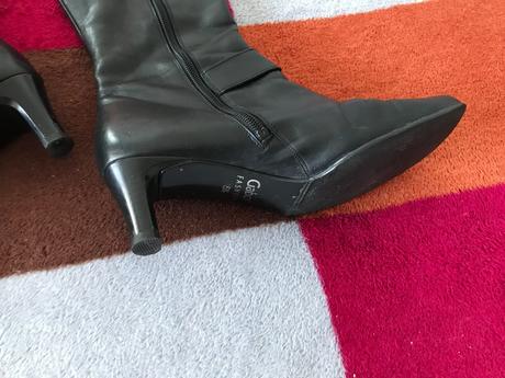 Čizmy kožené, zn. gabor vel. 38,5, gabor,38