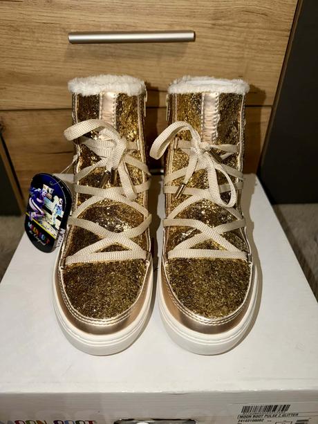 Moon boot original gold luxusne cizmy-snehule, 38