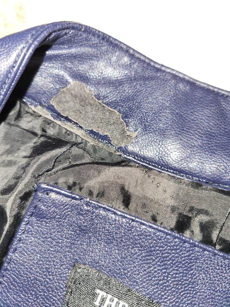 Kabát prechodný, koženka, l