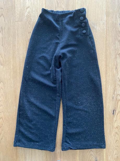 Cierne siroke nohavice, zara,134