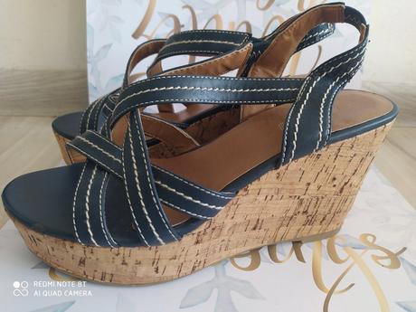 Dámske sandále na platforme, graceland,37