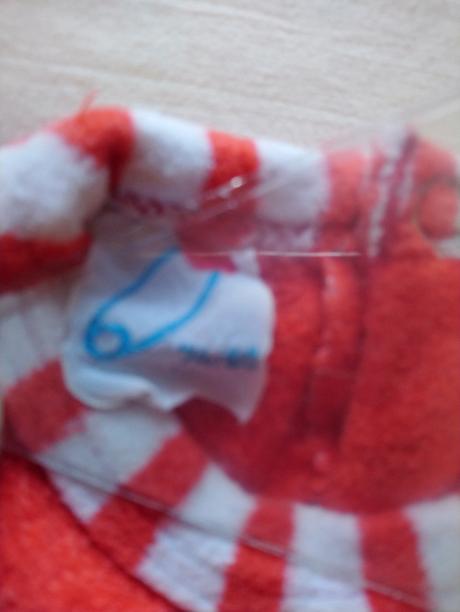 Červený fleesový overal s motívom, 68