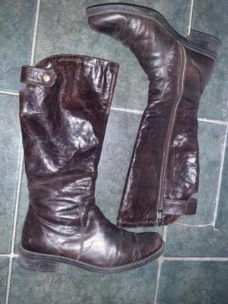 Čižmy kožené, piazza italia,37