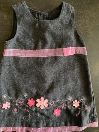 Šaty tmavošedé 86, 86