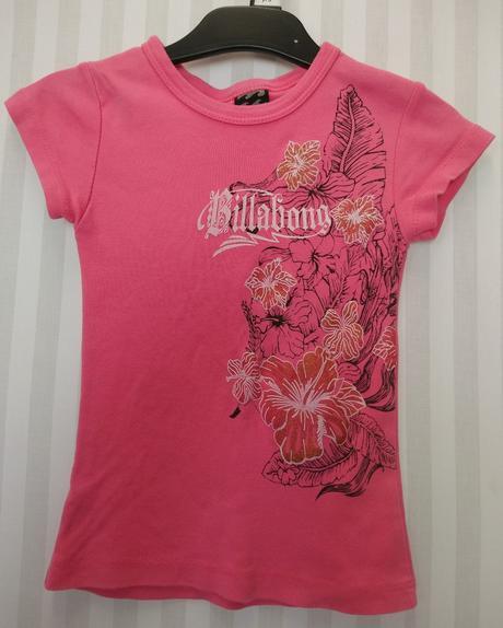Dievčenské ružové tričko, motív, billabong, 92- 98, billabong,98