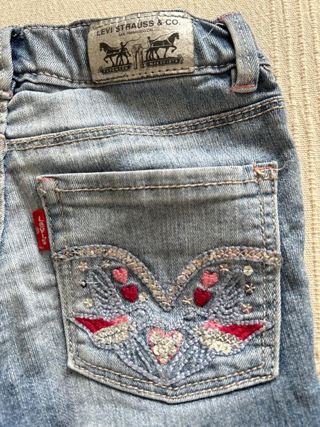 Levis dievčenské rifle 104/110 regulovateľný pás, levis,104