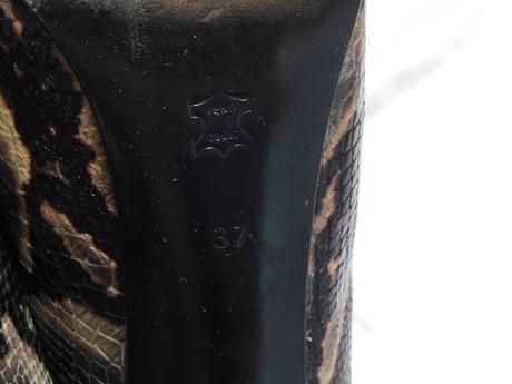 Kvalitne pyton topanky z pravej kože, 37