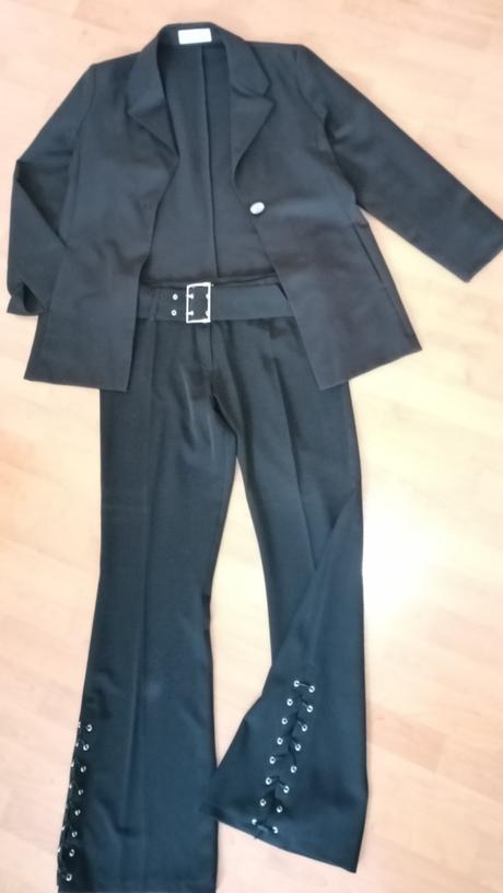 Nohavicový retro kostým č.44, 44