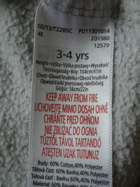 Mikina jemne zateplena, tesco,104