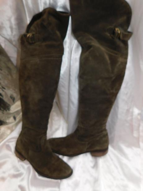 Luxusne kožene vysoke čižmy, 37