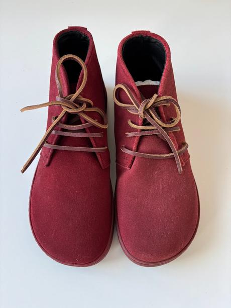 Shapen barefoot topánky berry burgundy, 38