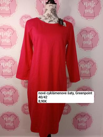 Nové cyklámenove šaty, 40 / 42