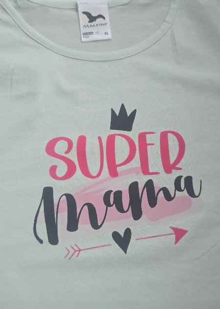Dámske tričko s potlačou super mama, xl