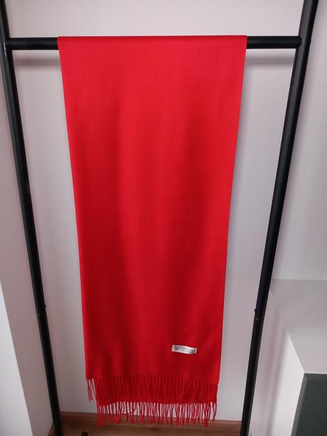 Červená kašmírová šatka/šál/pashmina, 