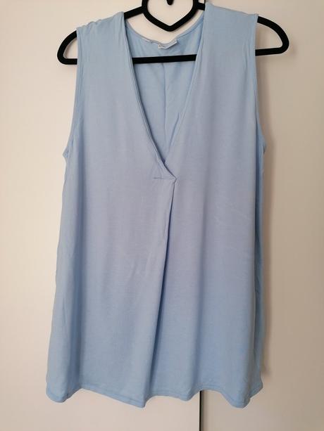 Bledomodrý top, bonprix,l