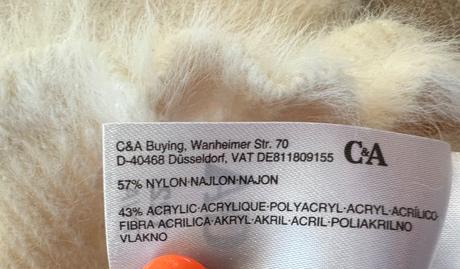 Sovičkový pulover huňatý, c&a,122