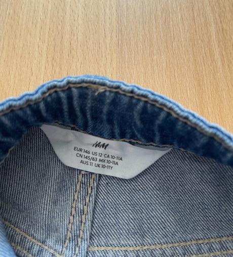 Rifľové šortky, h&m,140