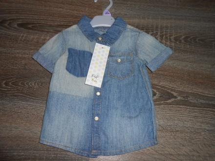 F&f čisto nová riflova košela č. 68 aj ako dar, f&f,68