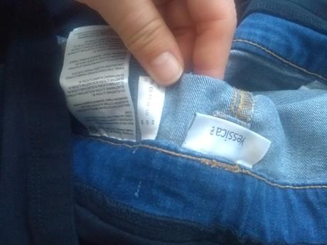 Tehotenská riflova sukňa 44,46,xl, c&a,xl