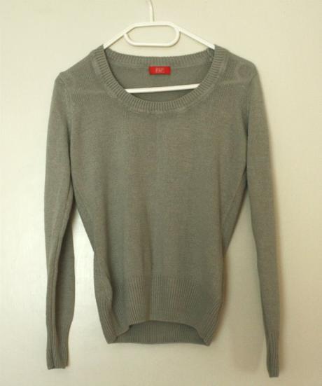 Sivý pulóver, f&f,38