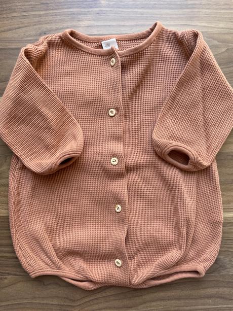 Vafľový overal, h&m,68