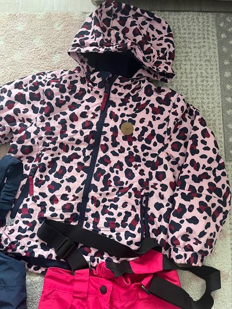 Zimny set bunda a 2x oteplovaky, lupilu,116