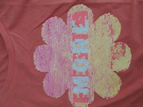 Tričká, aj s otáčavými flitrami- cena spolu, terranova,164