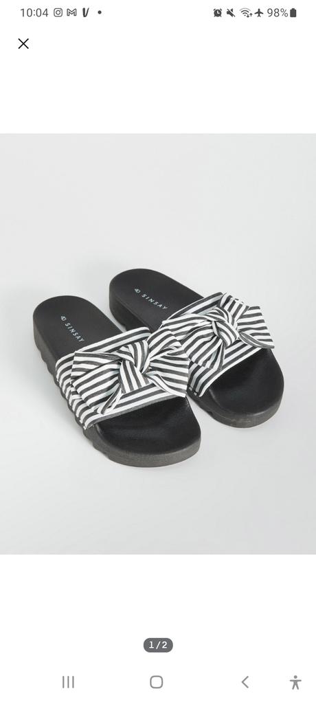 Nenosené šľapky veľ.41, sinsay,41