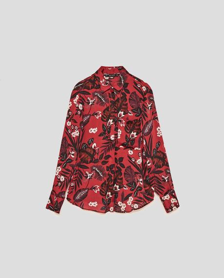 Zara vinova bluzka s kvetmi vel.s, zara,s