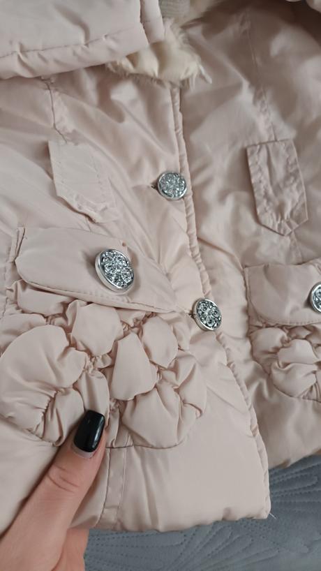 Nádherná teplá bundička s kožušinkou, 110