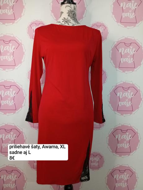 Priliehavé šaty l/xl, l / xl