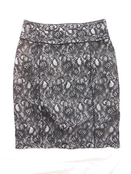 Velmi pekna elegantna čipkovana sukna, h&m,40