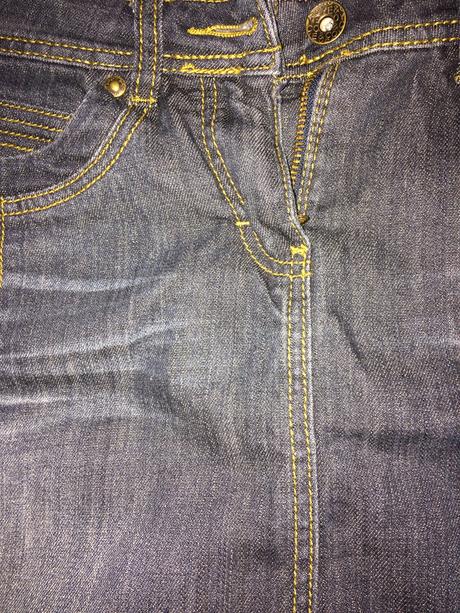 Riflová jednoduchá sukňa, 36